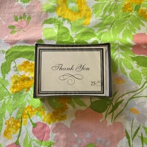 Thank You Cards Blank Set Of 25